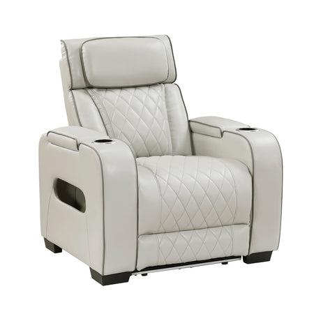 Fairway Taupe Power Reclining Chair from Homelegance - Luna Furniture