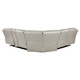 Fargo Taupe 3-Piece Power Reclining Sectional with Right Console from Homelegance - Luna Furniture