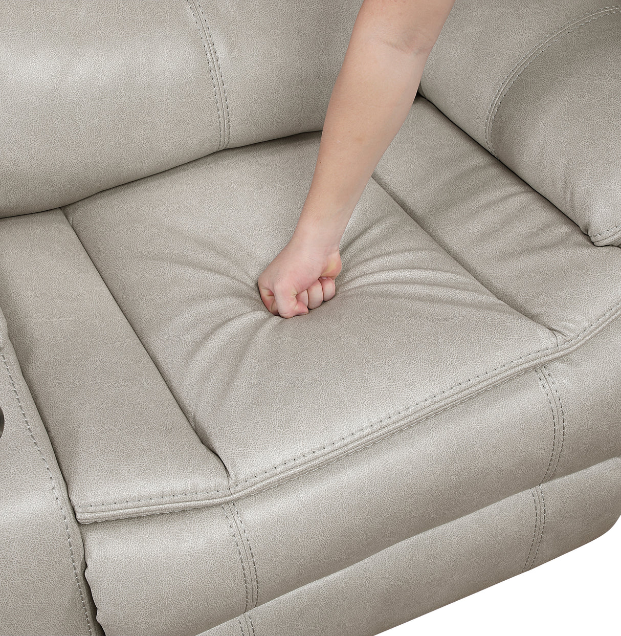 Fargo Taupe 3-Piece Power Reclining Sectional with Right Console from Homelegance - Luna Furniture