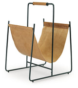 Faronworth Brown/Black Magazine Rack from Ashley - Luna Furniture