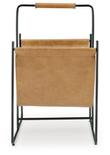 Faronworth Brown/Black Magazine Rack from Ashley - Luna Furniture