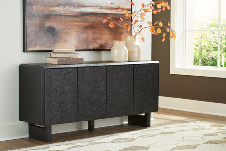 Farrelmore Black Accent Cabinet from Ashley - Luna Furniture