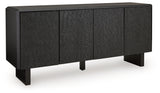 Farrelmore Black Accent Cabinet from Ashley - Luna Furniture