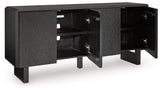 Farrelmore Black Accent Cabinet from Ashley - Luna Furniture