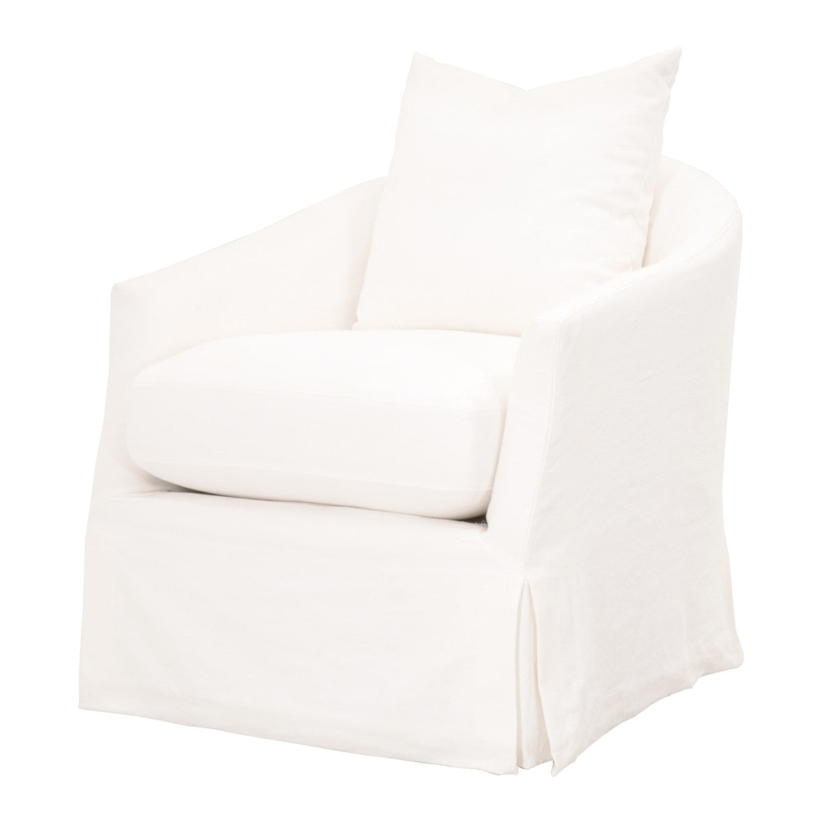Faye Slipcover Swivel Club Chair from Essentials For Living - Luna Furniture