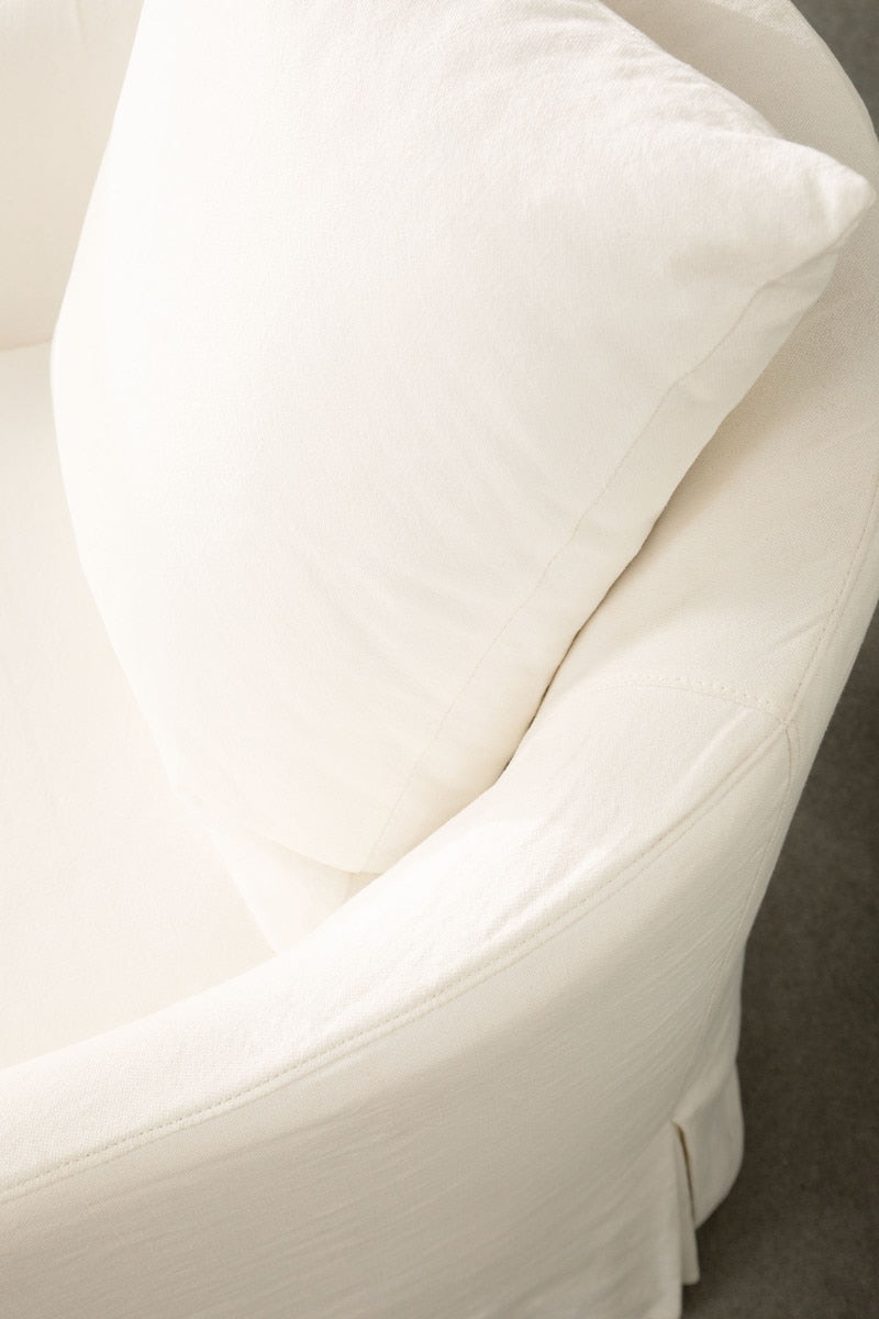 Faye Slipcover Swivel Club Chair from Essentials For Living - Luna Furniture