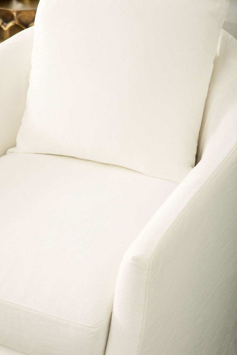 Faye Slipcover Swivel Club Chair from Essentials For Living - Luna Furniture