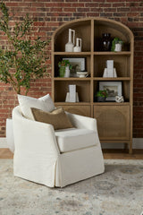 Faye Slipcover Swivel Club Chair from Essentials For Living - Luna Furniture