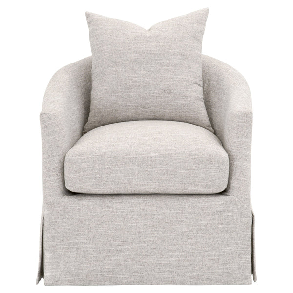 Faye Slipcover Swivel Club Chair