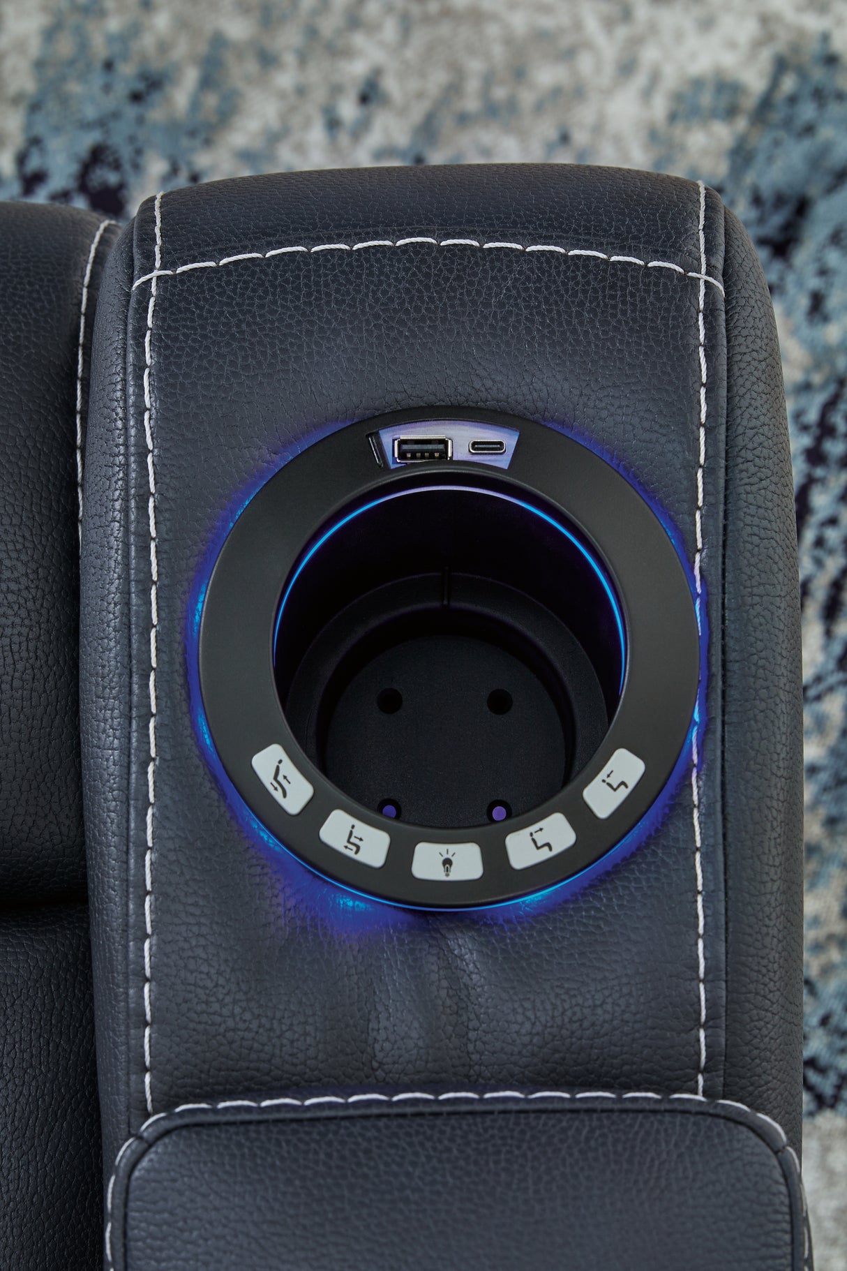 Feazada Sapphire Power Recliner from Ashley - Luna Furniture