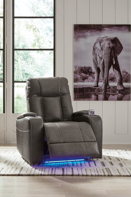 Feazada Shadow Power Recliner from Ashley Furniture - Luna Furniture