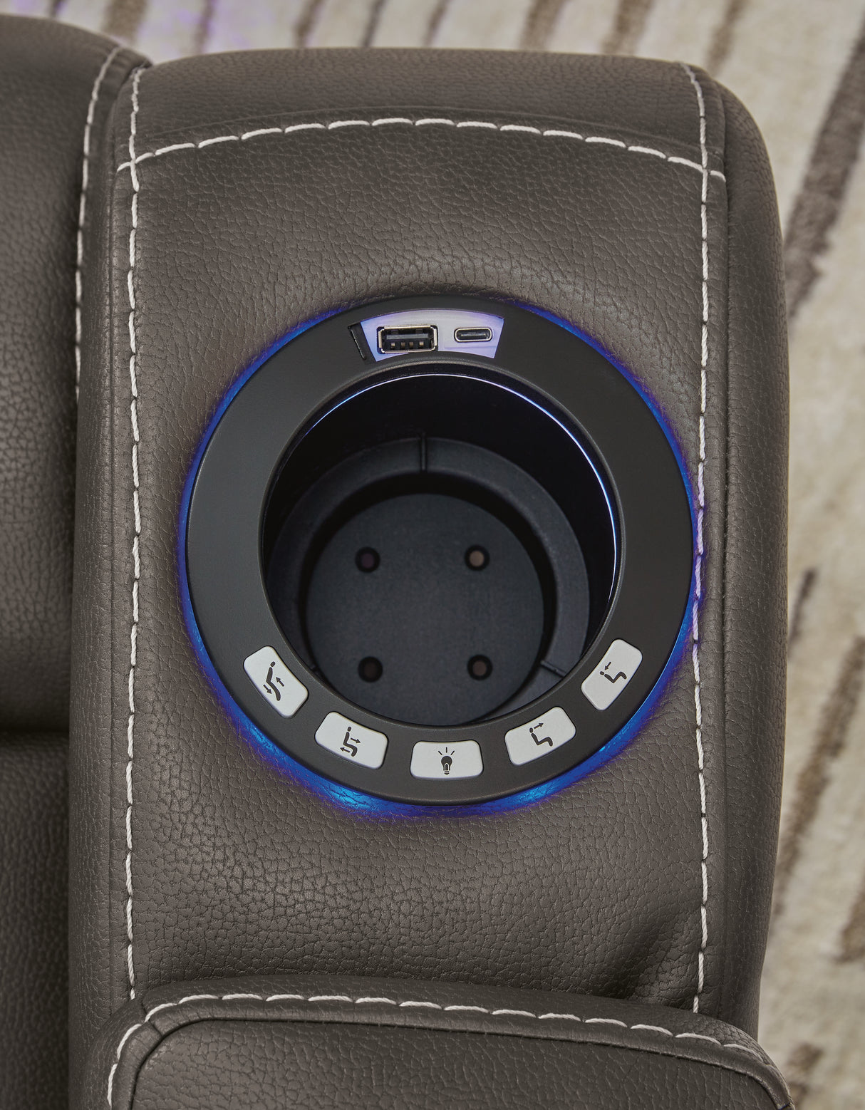 Feazada Shadow Power Recliner from Ashley Furniture - Luna Furniture