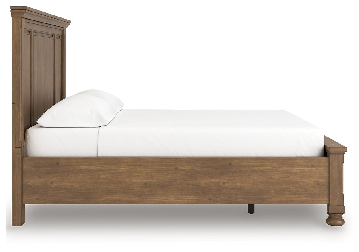 Feddinger Medium Brown California King Panel Storage Bed from Ashley - Luna Furniture