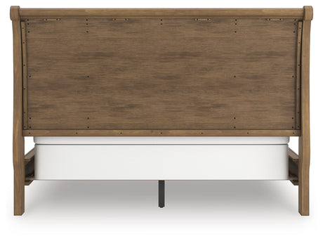 Feddinger Medium Brown California King Sleigh Bed from Ashley - Luna Furniture