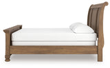 Feddinger Medium Brown California King Sleigh Bed from Ashley - Luna Furniture