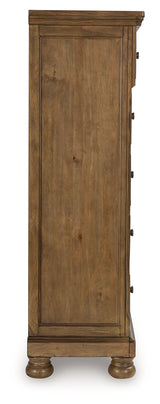 Feddinger Medium Brown Chest of Drawers from Ashley - Luna Furniture