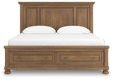 Feddinger Medium Brown King Panel Storage Bed from Ashley - Luna Furniture