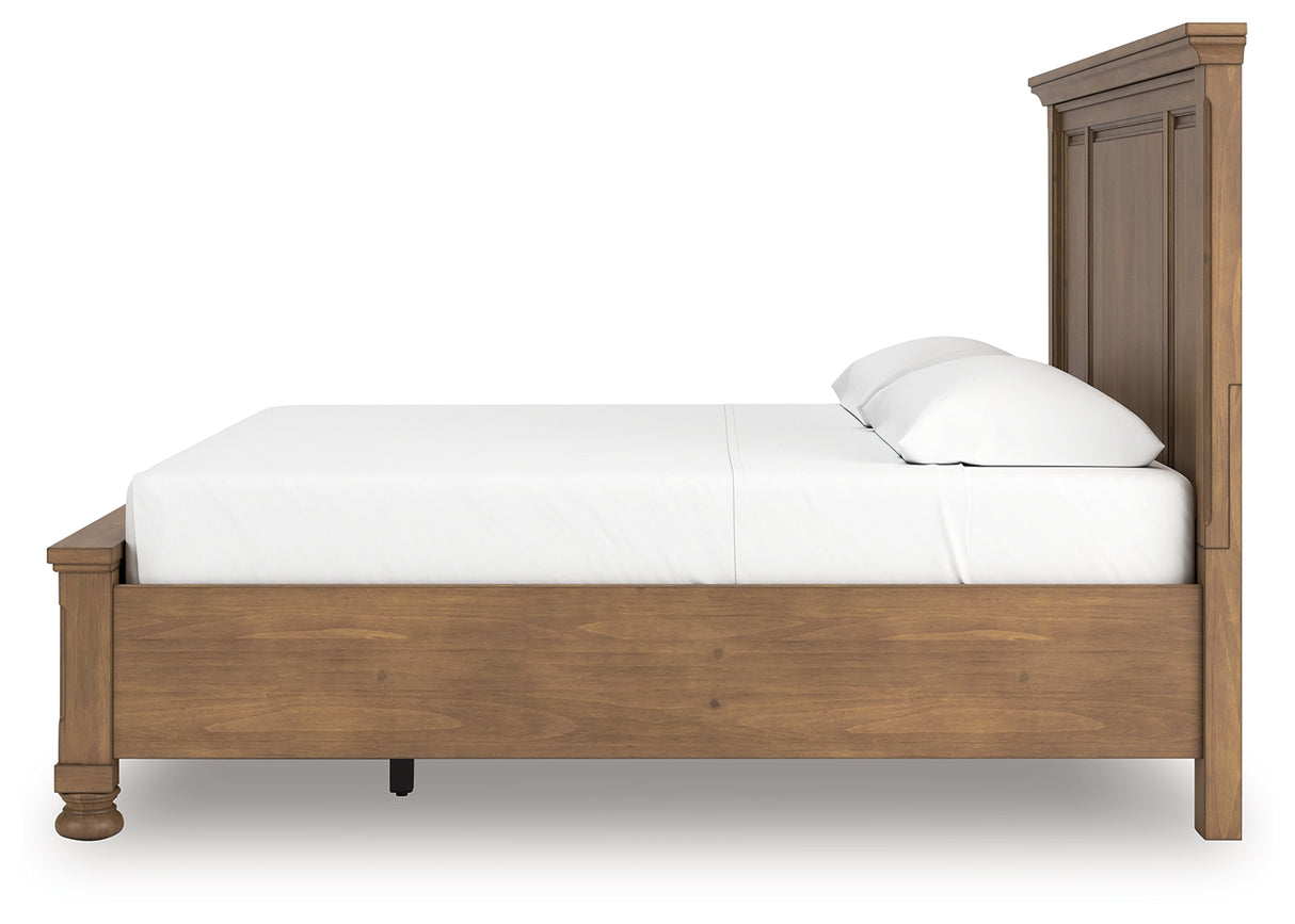 Feddinger Medium Brown King Panel Storage Bed from Ashley - Luna Furniture