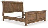 Feddinger Medium Brown King Sleigh Bed from Ashley - Luna Furniture