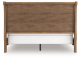 Feddinger Medium Brown King Sleigh Bed from Ashley - Luna Furniture