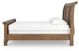 Feddinger Medium Brown King Sleigh Bed from Ashley - Luna Furniture