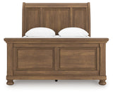 Feddinger Medium Brown Queen Sleigh Bed from Ashley - Luna Furniture