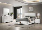 Felicity White 4-Piece California King Platform Bedroom Set from Coaster - Luna Furniture