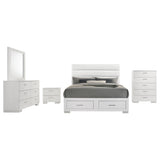 Felicity White 5-Piece California King Platform Bedroom Set from Coaster - Luna Furniture