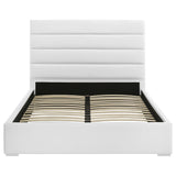 Felicity White Upholstered Eastern King Platform Bed from Coaster - Luna Furniture