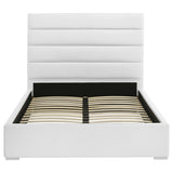 Felicity White Upholstered Full Platform Bed from Coaster - Luna Furniture