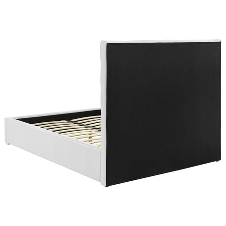 Felicity White Upholstered Full Platform Bed from Coaster - Luna Furniture