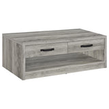 Felix Gray Driftwood 2-Piece Coffee and End Table Set from Coaster - Luna Furniture