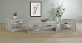 Felix Gray Driftwood 3-Piece Coffee and End Table Set from Coaster - Luna Furniture