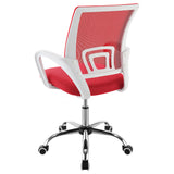 Felton Red Upholstered Adjustable Home Office Desk Chair from Coaster - Luna Furniture