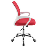 Felton Red Upholstered Adjustable Home Office Desk Chair from Coaster - Luna Furniture