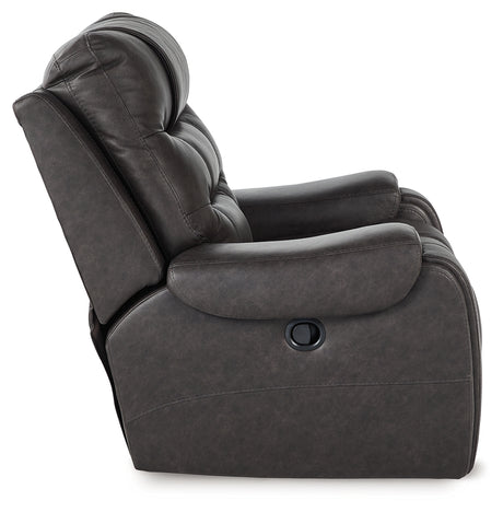 Femley Smoke Recliner from Ashley - Luna Furniture
