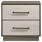 Fenwick Gray Oak 2-Drawer Nightstand from Coaster - Luna Furniture