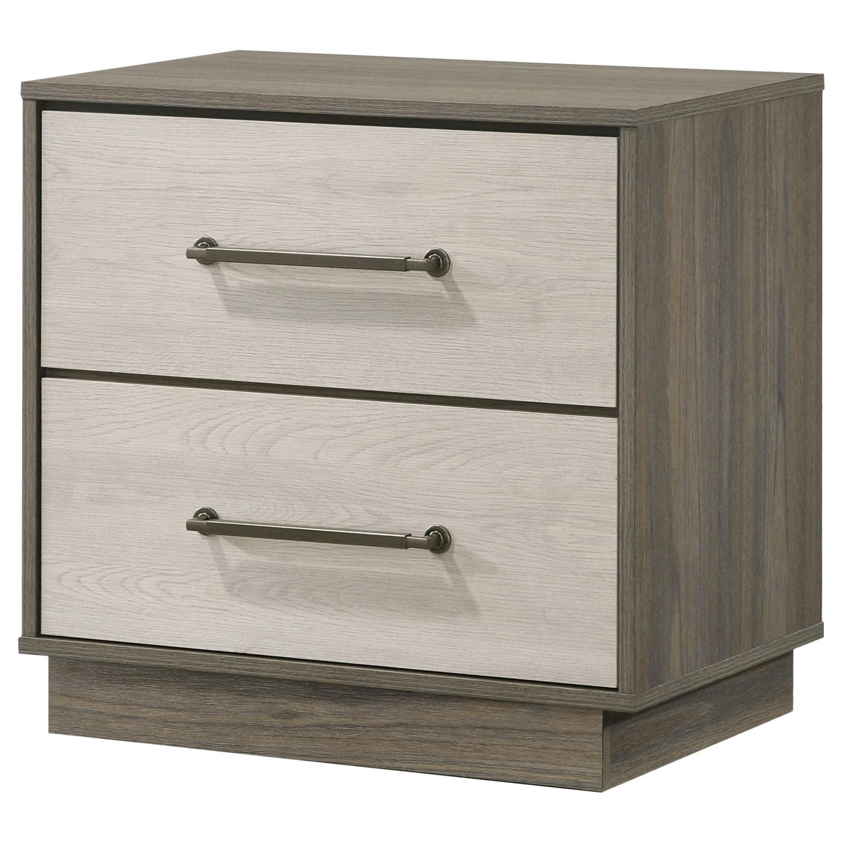 Fenwick Gray Oak 2-Drawer Nightstand from Coaster - Luna Furniture