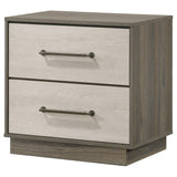 Fenwick Gray Oak 2-Drawer Nightstand from Coaster - Luna Furniture