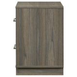 Fenwick Gray Oak 2-Drawer Nightstand from Coaster - Luna Furniture