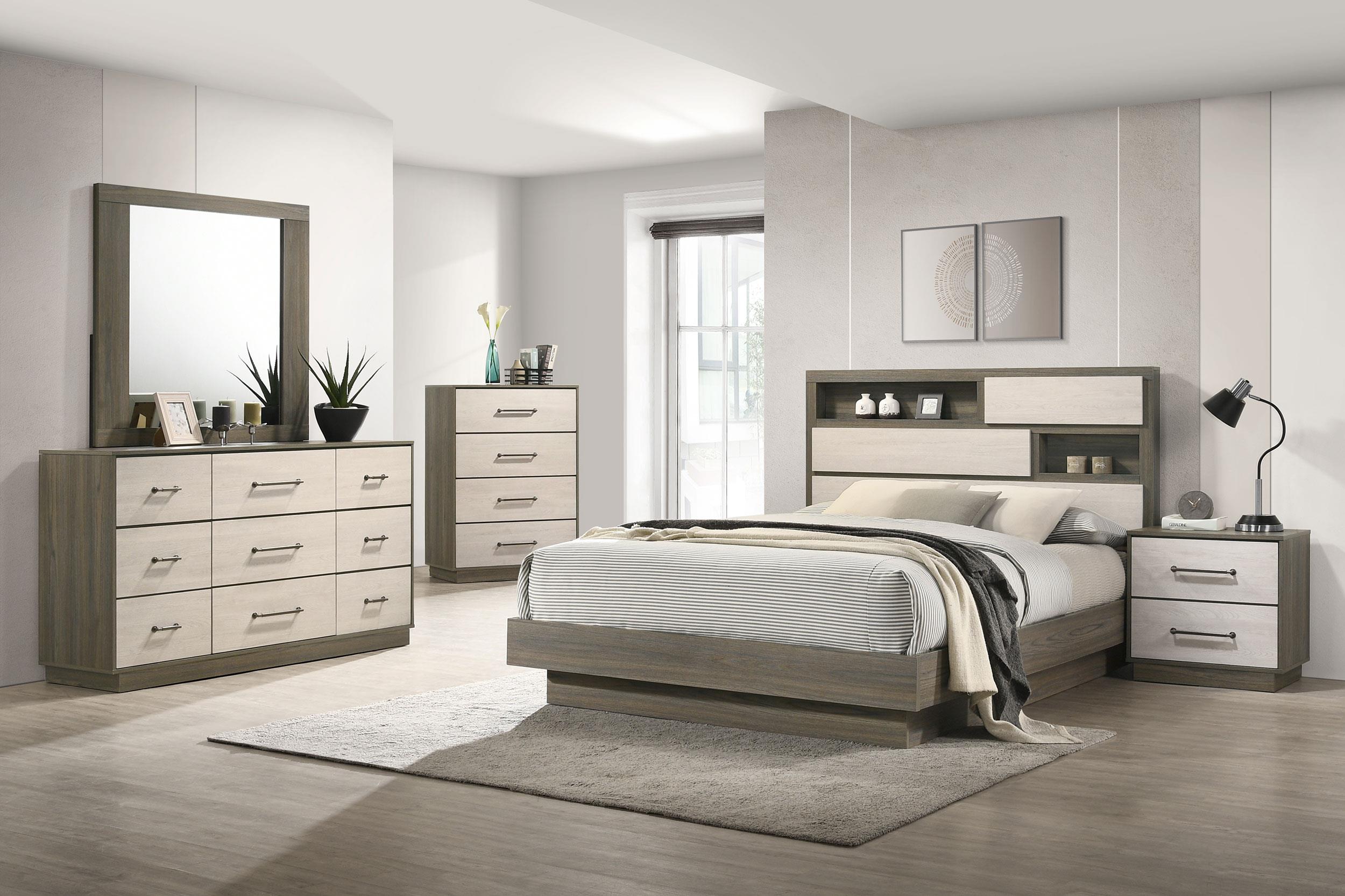 grey oak dresser set Brindle 6 Drawer Dresser, Gray Oak, by Hillsdale Living Essentials