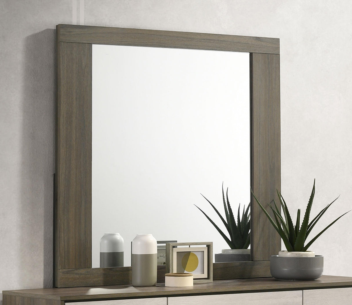Fenwick Gray Oak Dresser Mirror (Mirror Only) from Coaster - Luna Furniture