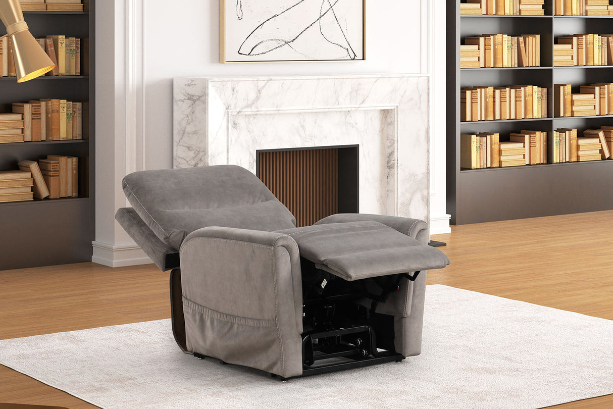 Ferdinandus Gray Lift Chair from Furniture of America - Luna Furniture