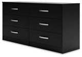 Finch Black Dresser from Ashley - Luna Furniture