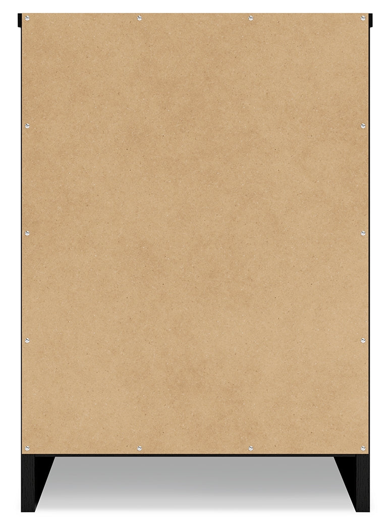 Finch Black Nightstand from Ashley - Luna Furniture