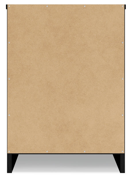 Finch Black Nightstand from Ashley - Luna Furniture