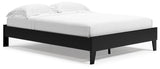 Finch Queen Platform Bed with Dresser in Black from Ashley - Luna Furniture