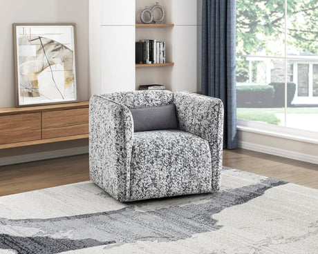 Finnegan Gray Swivel Chair from Homelegance - Luna Furniture