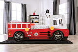Firestall Red Twin Bed from Furniture of America - Luna Furniture