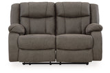 First Base Gunmetal Reclining Sofa, Loveseat and Recliner from Ashley - Luna Furniture